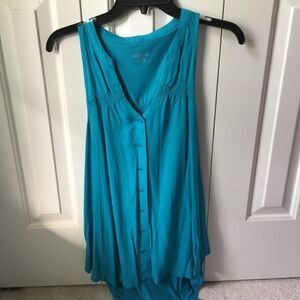 Merona sleeveless blue blouse